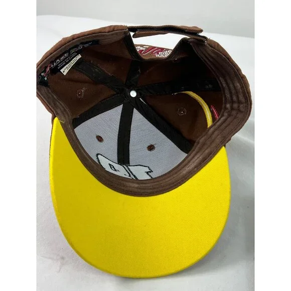 Kyle Busch #18 Joe Gibbs Racing Brown & Yellow NASCAR Adjustable Hat With M&Ms E - Picture 6 of 7